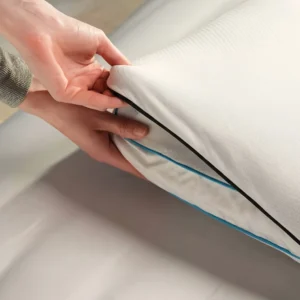 Comfortable Cooling Gel Memory Foam Orthopedic Pillow for Back Stomach Sleepers Solid Pattern Neck Support for Rest Bed Sleeping